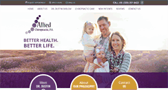 Desktop Screenshot of alliedchiropractic.com